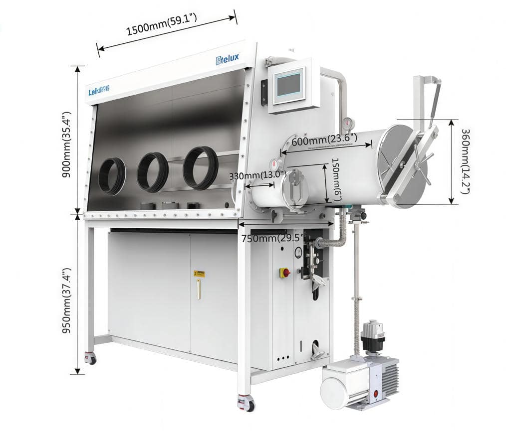 Lab2000 Series 1500 Integrated Single-sided Glove Box - Image 3